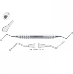 Classic-Lite Bone curette de Lucas serrated fig. 85