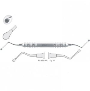 Classic-Lite Bone curette de Lucas serrated fig. 86