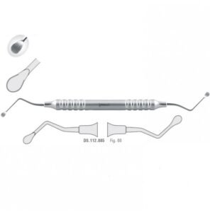 Classic-Lite Bone curette de Lucas serrated fig. 88 — Dental Surgery dental instrument by Falcon Medical
