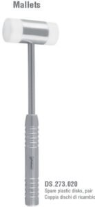 Falcon Mini-Mallet plastic discs only, pair — Implantology dental instrument by Falcon Medical