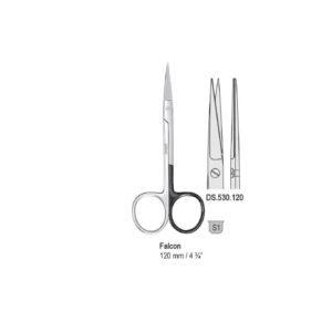 Scissors Falcon str. 120mm, one blade serrated