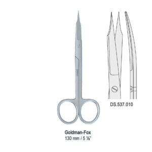 Scissors Goldman-Fox curved 130mm