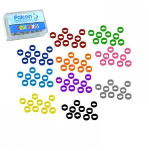 Color code ring silicone large assorted (Pack of 50 pieces)