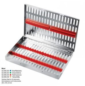 Cassette Tray with cover MAXI, green — Sterlization and Sundries dental instrument by Falcon Medical