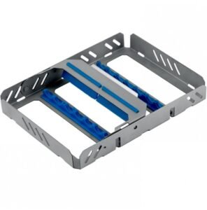 Moderna cassette tray for 7 instruments, blue — Sterlization and Sundries dental instrument by Falcon Medical