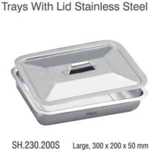 Instruments tray deep model 300 x 200 x 50mm with cover — Sterlization and Sundries dental instrument by Falcon Medical