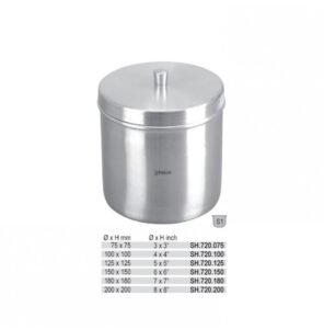 Cotton container ø 100mm x 100mm — Sterlization and Sundries dental instrument by Falcon Medical